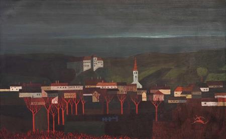 Zoltán Gábor_Nokturno_1965-1966_olje-platno_130x81,5cm